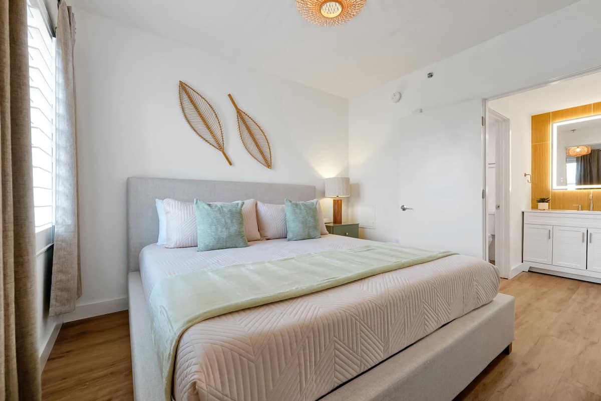 Bedroom with king bed