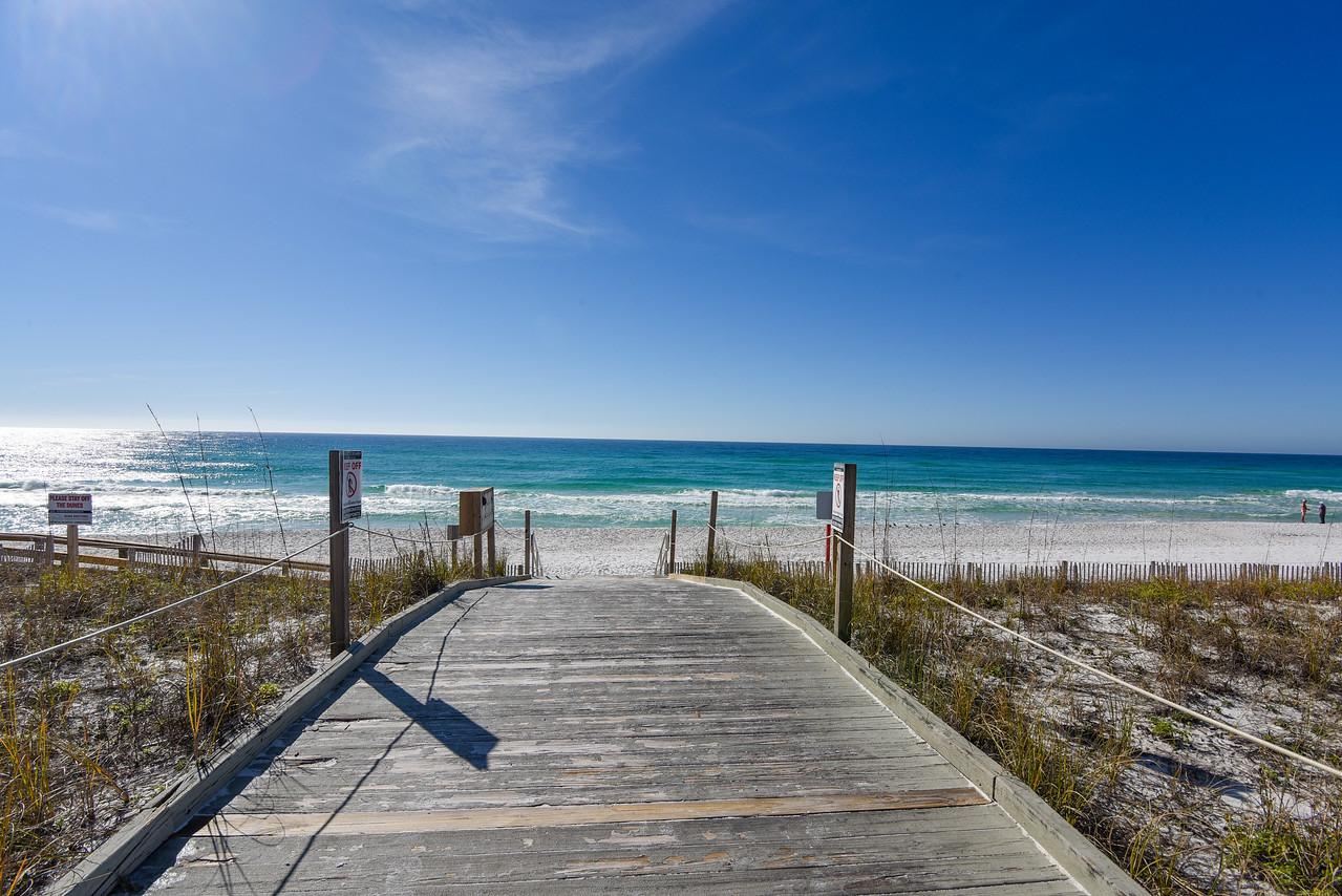 Beach walkway on the Emerald Coast