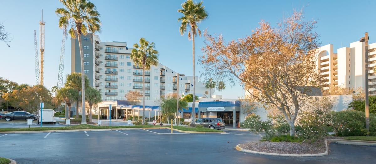 Entrance and buildings of The Enclave Hotel and Suites